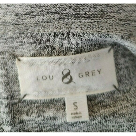 LOFT Lou & Grey Wrap Jersey Dress S Heather Gray Casual Sporty - Picture 6 of 7